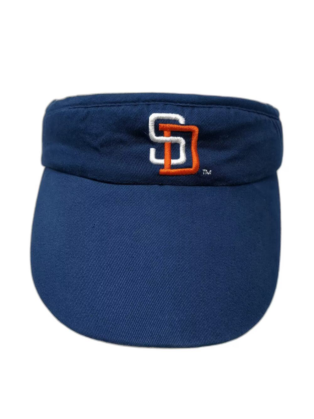 San Diego Padres MLB Blue Wave Adjustable Visor Hat Blue White One Size Bank One